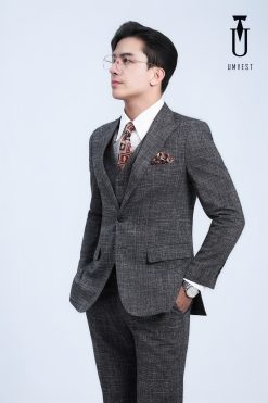 Vest Đen Sọc Trắng Gile