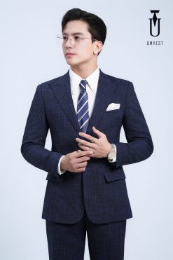 Vest Xanh Dương Sọc